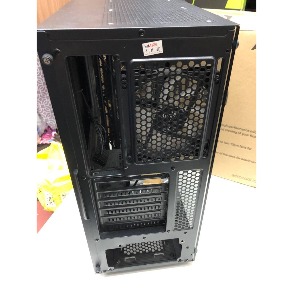 เคสคอมพิวเตอร์ ATX AeroCool Computer Case Falcon - G RGB - Black พร้อม ...