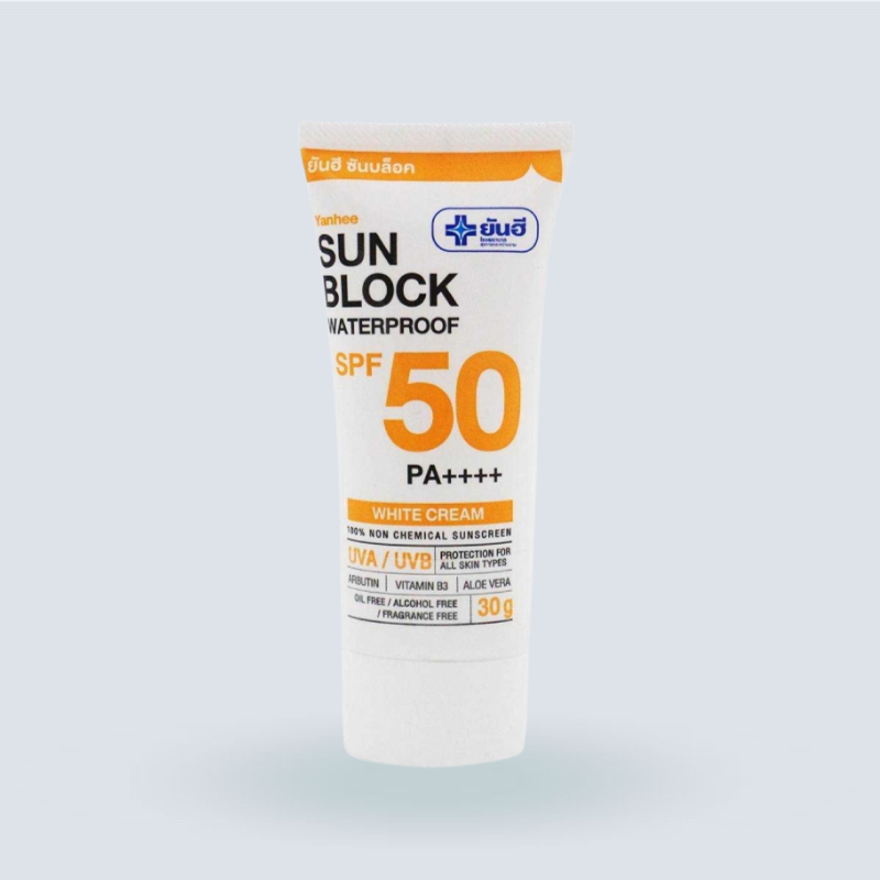 Yanhee Sunblock Waterproof SPF50 PA White Cream (30g) ยันฮีซันบล็อควอเต ...