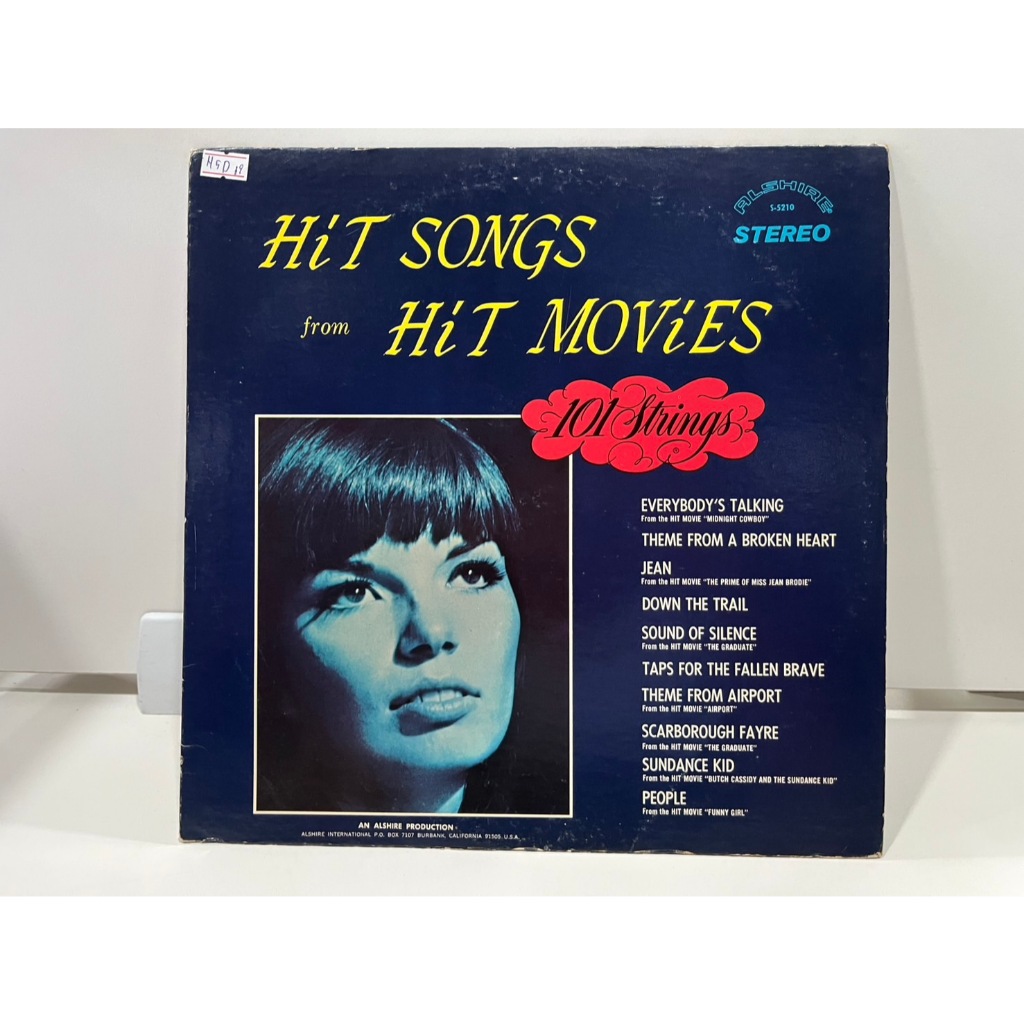 1LP Vinyl Records แผ่นเสียงไวนิล HIT SONGS FROM HIT MOVIES 101 STRINGS ...