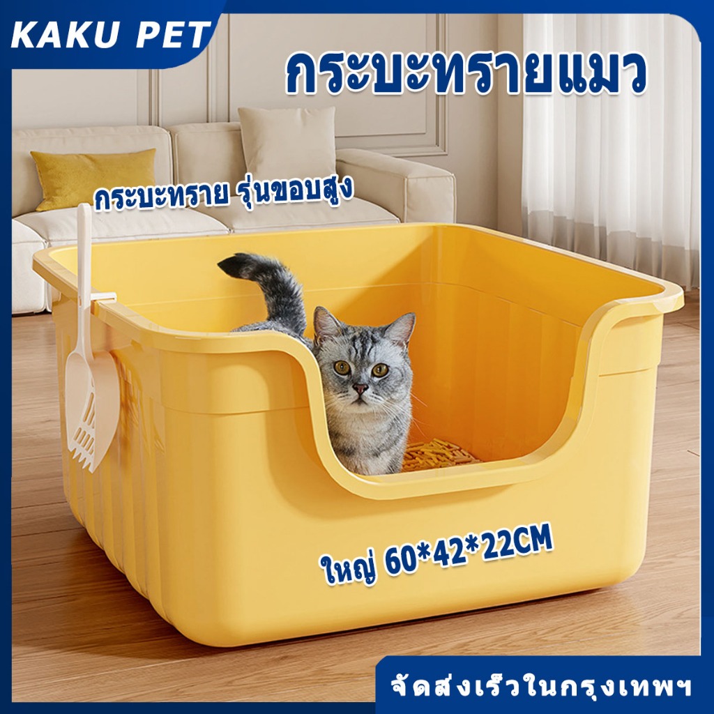ห้องน้ำแมว กระบะทรายแมวขนาดใหญ่