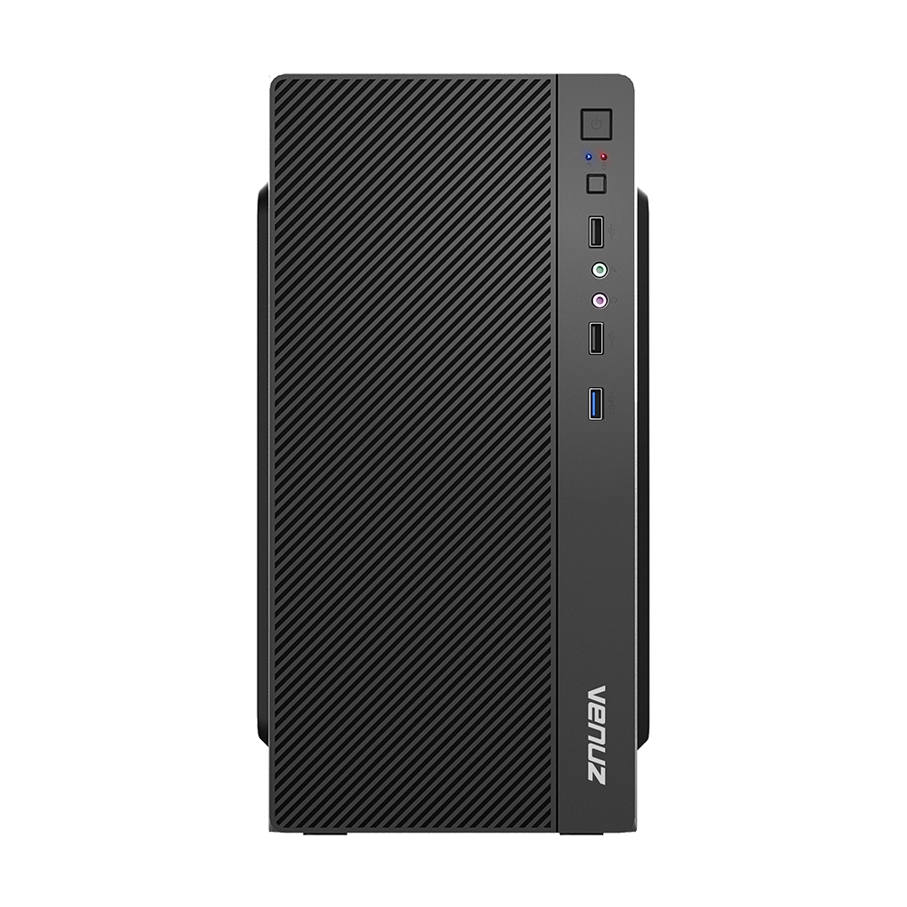 VENUZ Acrylic Side micro ATX Computer Case VC 1709A with 80mm Rainbow ...