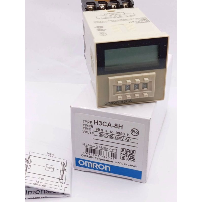 เเท้! H3CA-8H ยี่ห้อ OMRON Digital Timer 99.9วินาที ถึง 9990ชั่วโมง ...