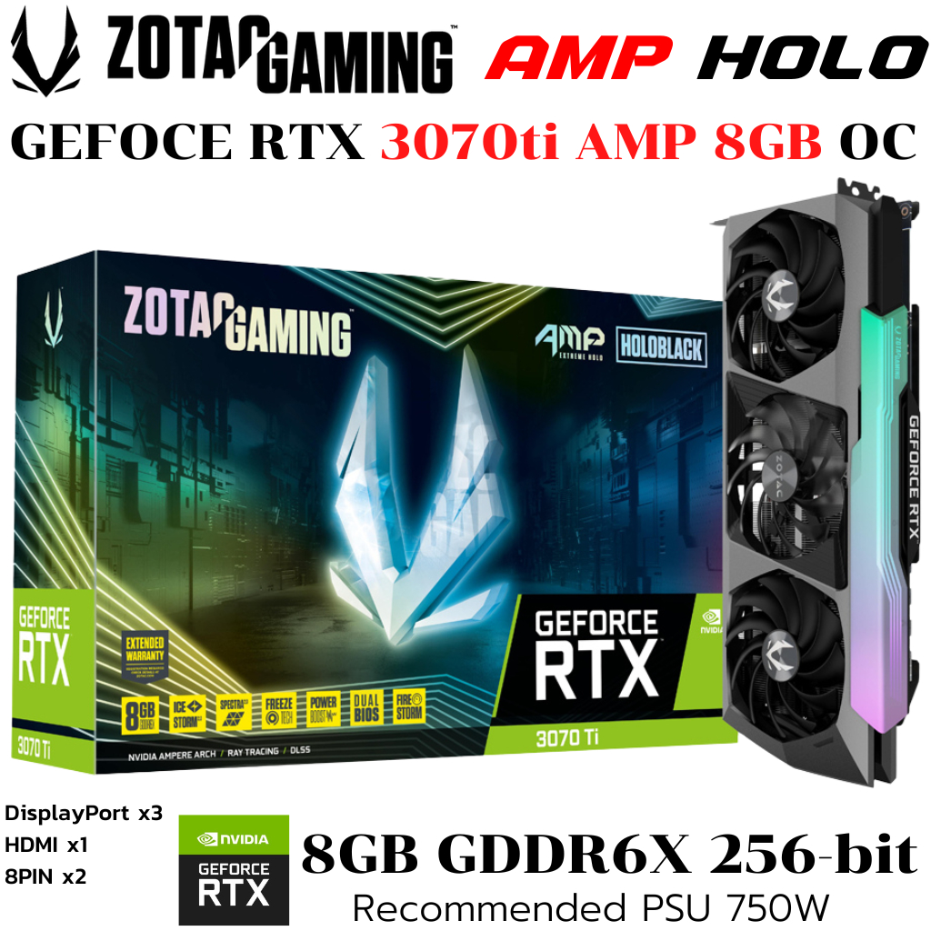 ZOTAC RTX 5070 Ti AMP Extreme Infinity Ultra 16GB – Scheda Grafica Con Tripla Ventola E RGB Per Gaming 4K - 3