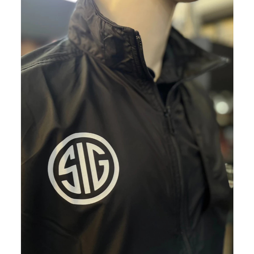 เสื้อ Jacket Sig Sauer Black รุ่น Nylon/Polyester ผ้าร่ม กันลม กันละออง ...