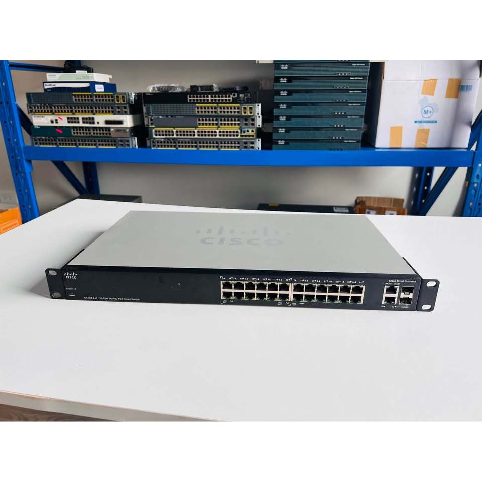 Cisco SF200 24port PoE 12port สวิทซิสโก้มือสองพร้อมใช้งาน | Shopee Thailand