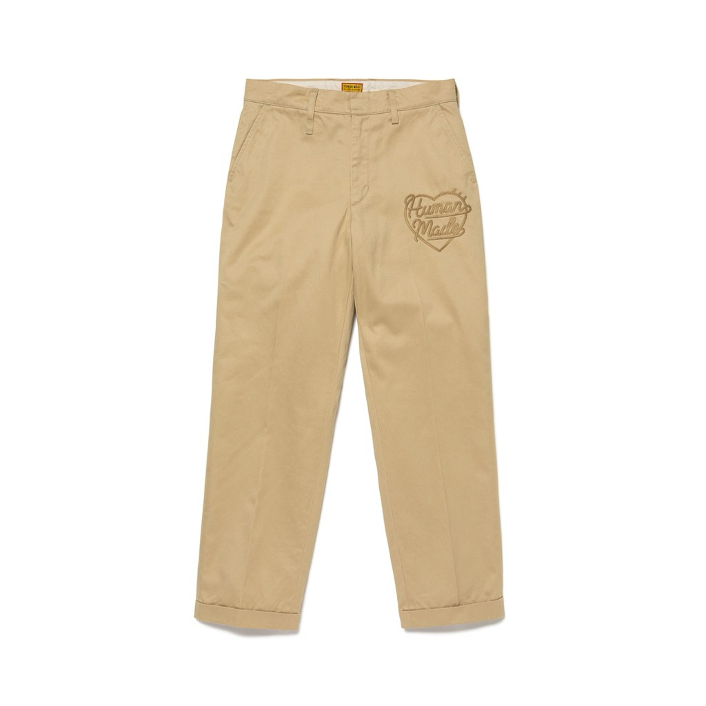 パンツ HUMAN MADE Heart Logo Chino Pants 👖✨ HUMAN MADE CHINO PANTS – HEART LOGO EDITION ของใหม่💯 ของแท้