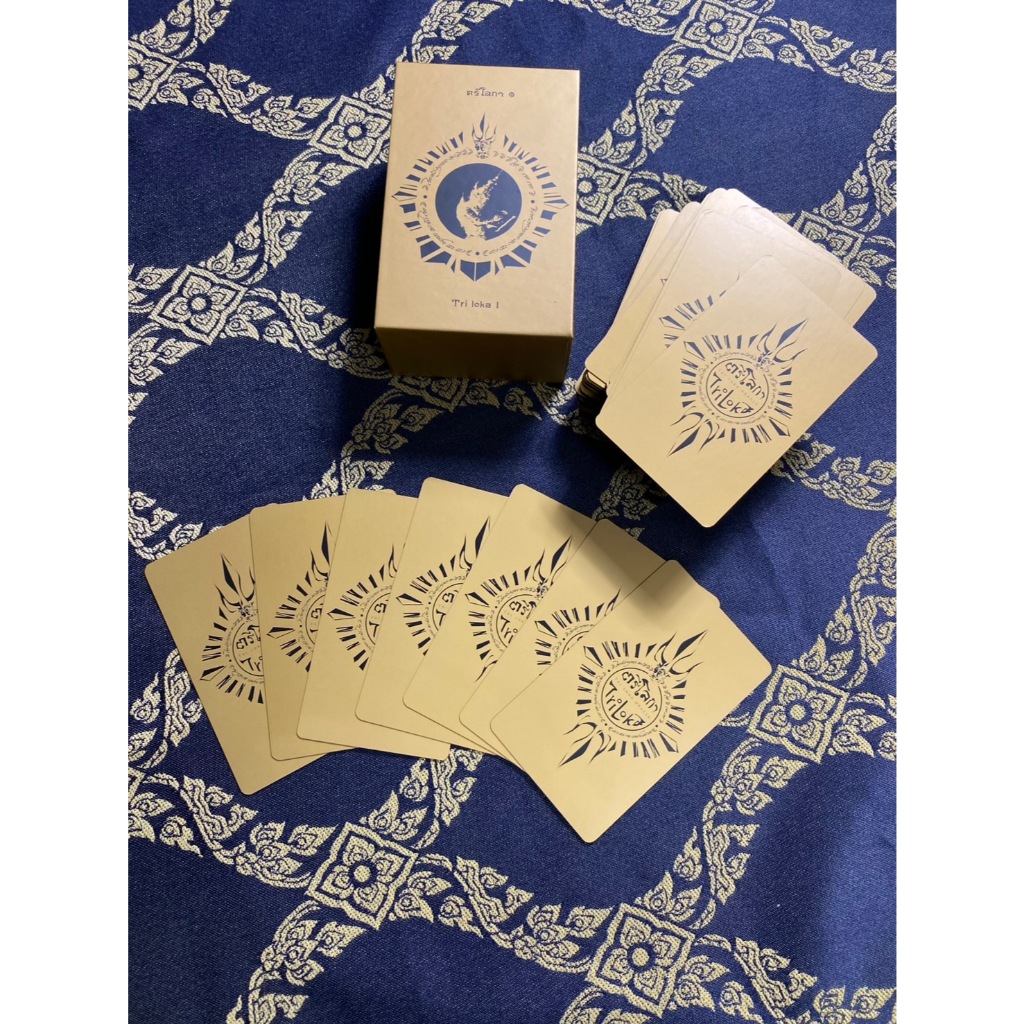 ไพ่ตรีโลกา รุ่นนารายณ์อวตาร มินิ ขอบดำ (Triloka Mini Gold Oracle Deck ...