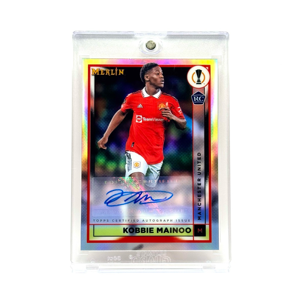 Topps Merlin UEFA 22/23 Kobbie Mainoo Manchester United RC Base ...
