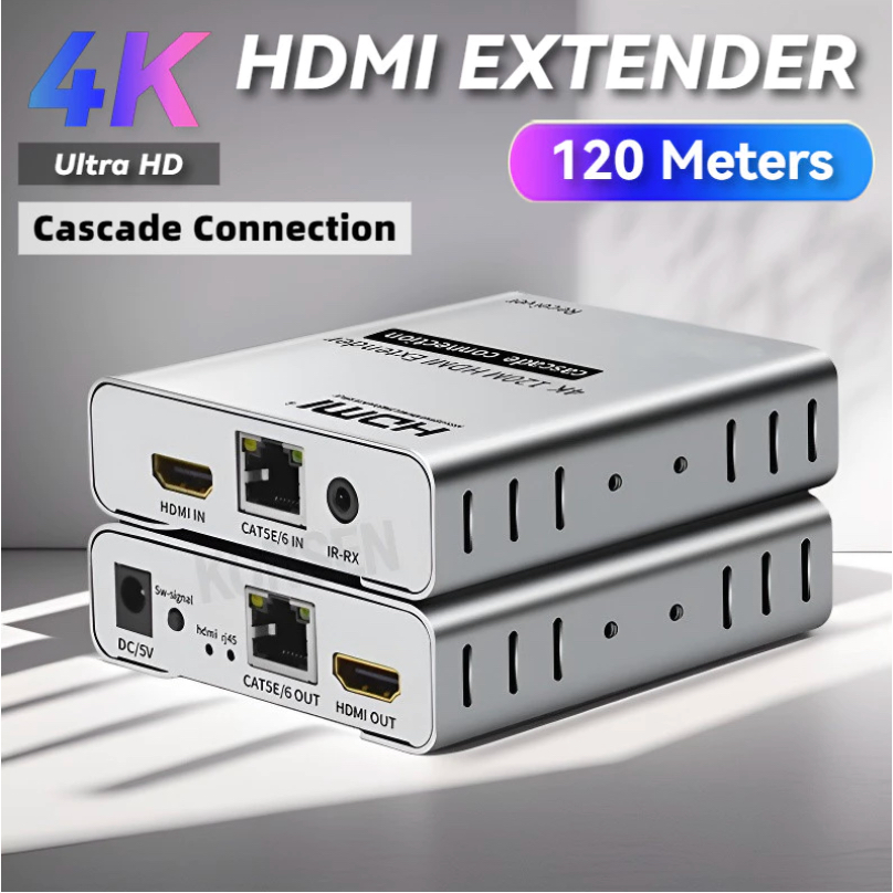 สายเคเบิล ethernet TX/RX 4K HDMI Extender Cat5e Cat6 RJ45 รองรับชื่อม ...