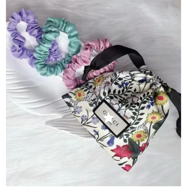 ยางรัดผม Gucci Beauty Trio Of Hair Ties Set of 3 Scrunchies  display picture 1