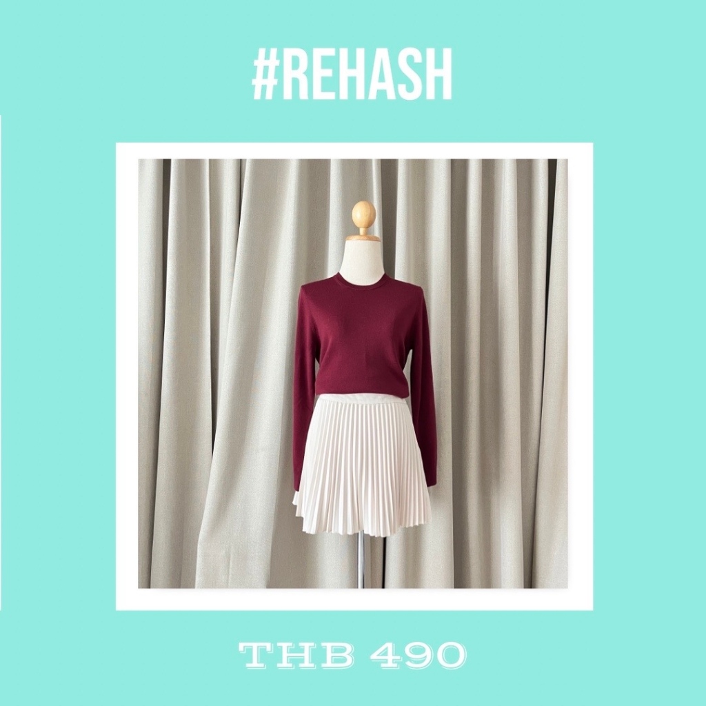 ZARA - ส่งต่อ White Pleat Skort กระโปรงกางเกงแบรนด์ ZARA ไซส์ M ใช้งาน ...