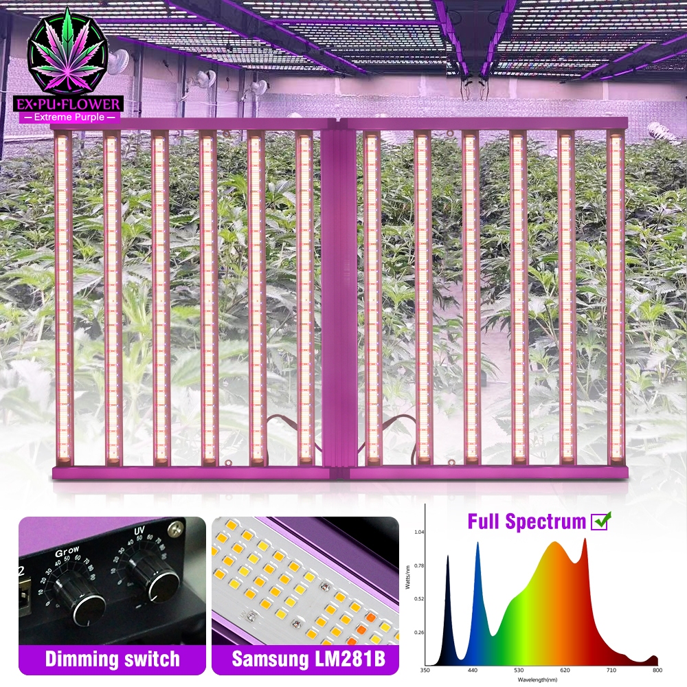 1000W/1200W /1450W LED Grow Light Full spectrumไฟปลูกต้นไม้ Samsung ...