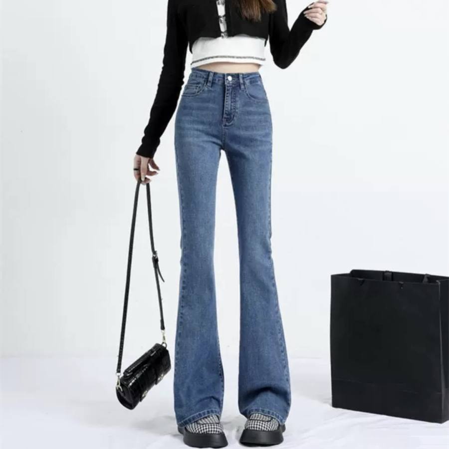 💥YH#311💥กางเกงยืนข้าม้า เอวสูง ผ้ายืด กางเกงยีนรัดรูปทรงสวย พร้อมส่งจากไทย - 3