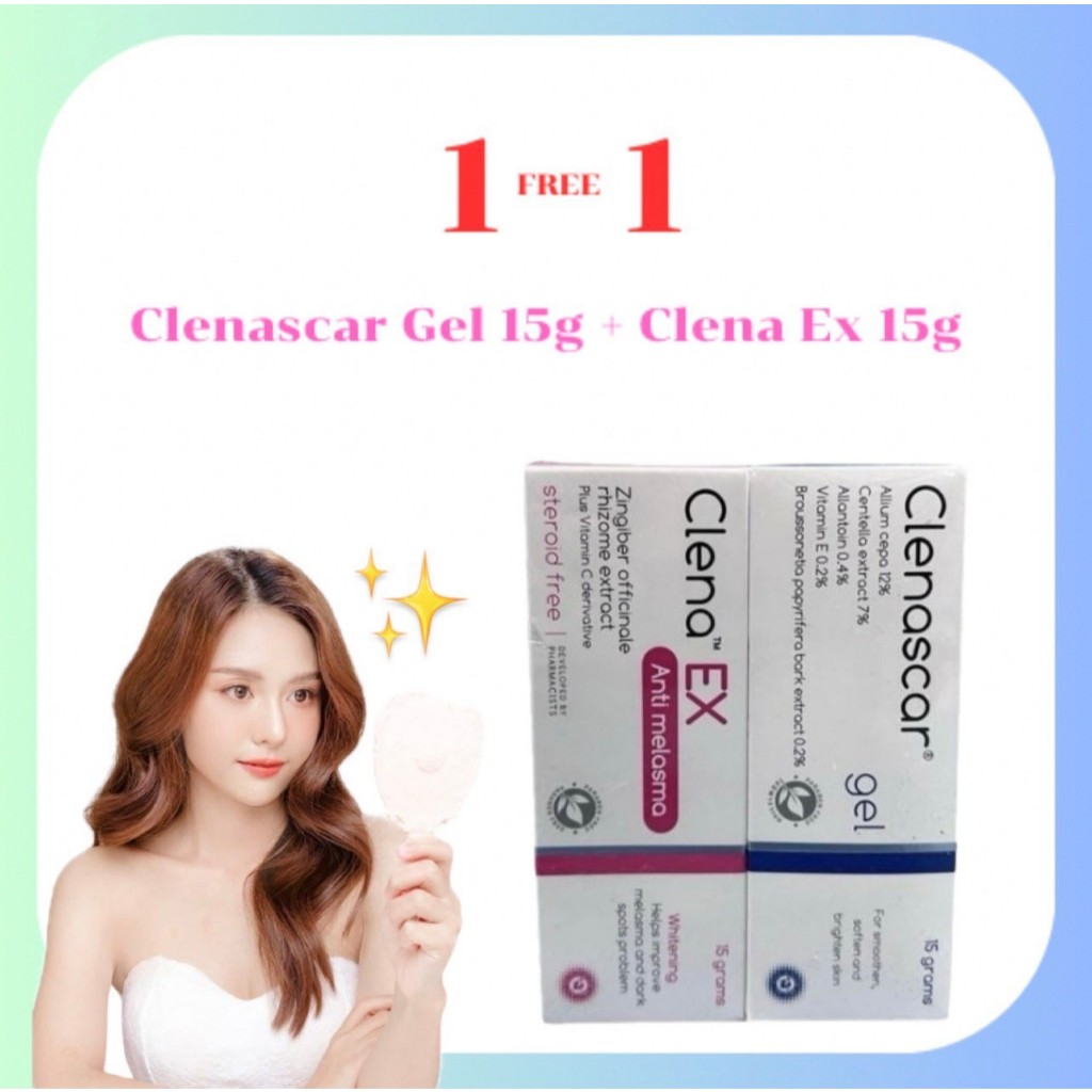 แพ็คคู่ 1 แถม 1 Clena EX Anti Melasma 15 grams คลีน่า เอ็กซ์ ลด เลือน ...