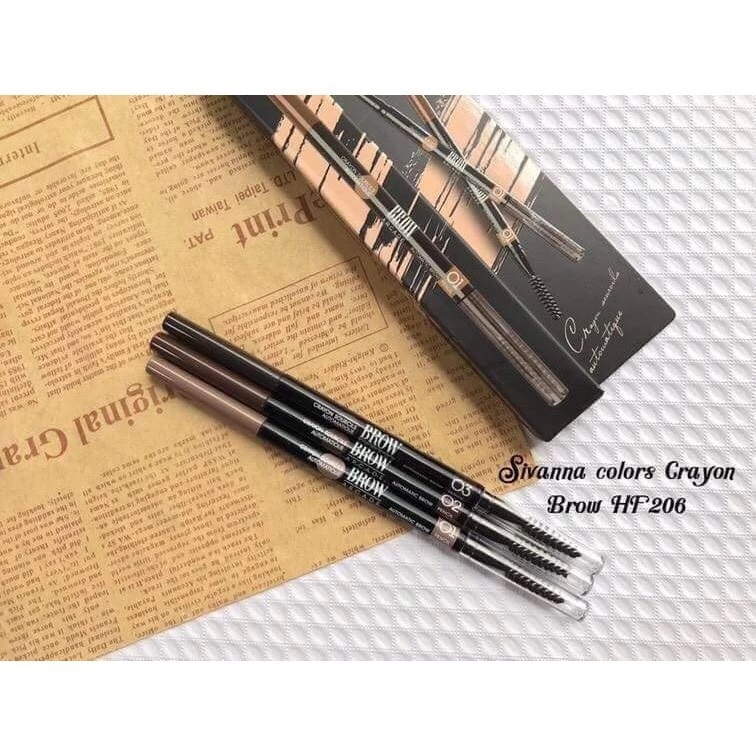 HF206 แท้ 100% Sivanna Crayon Sources Automatique Eyebrow Pencil ...