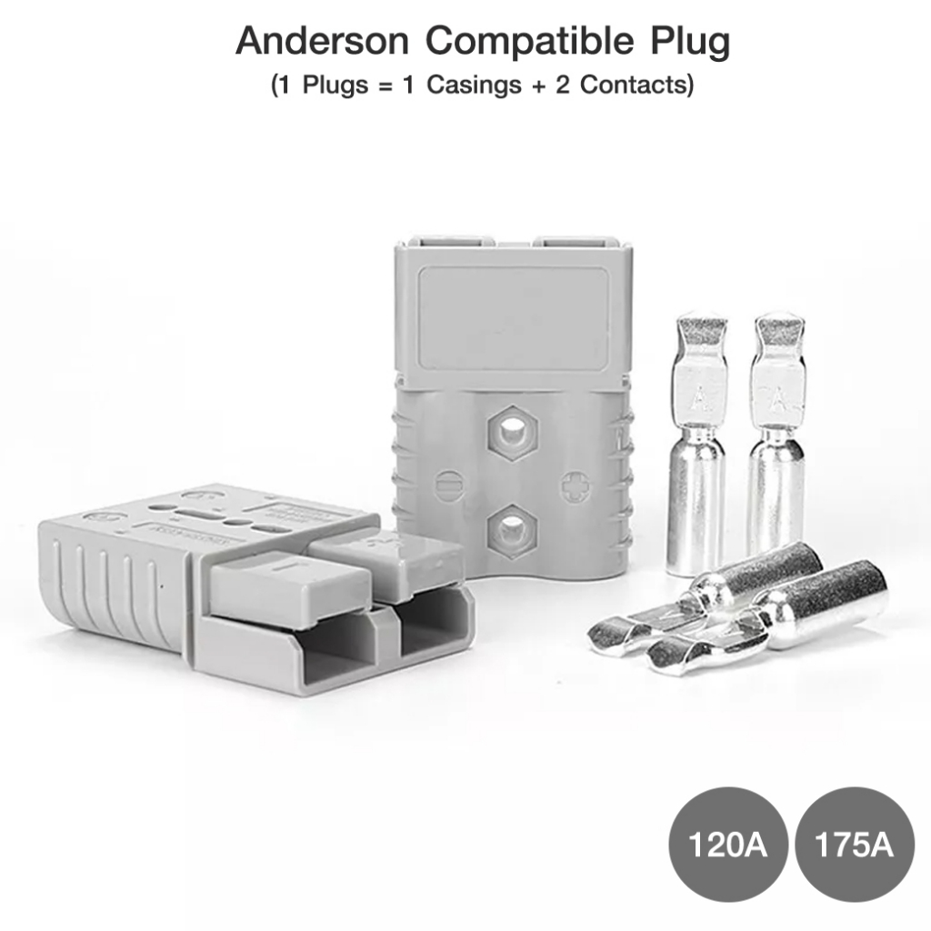 Anderson Plug Connectors Battery Power Cable Terminals Kit ชุดขั้วต่อ ...