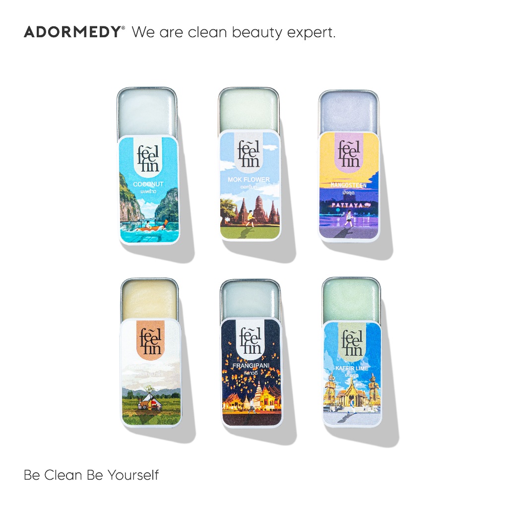 Feelfin Aromatic Slide Balm Thai province collection ผสมผสานกลิ่นหอม ...