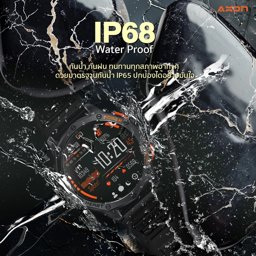AXON Memo Pro GPS Smart Watch เพื่อสุขภาพ AMOLED 1.43" GPS โทรได้ วัดชีพจร SpO2 รับประกัน 2 ปี
