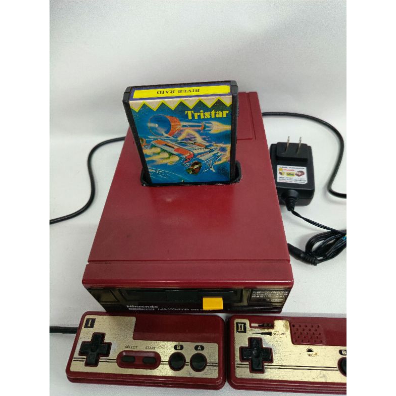Atari 2600 แท้ ทรงดิสแดง Nintendo งาน Custom ชุดไฟไทย พร้อมตลับเกมสุ่ม ...