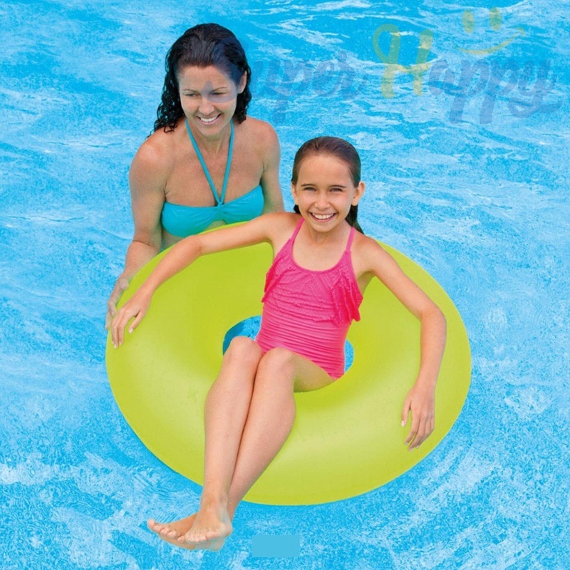 ห่วงยาง Intex (ขนาด 91 CM) รุ่น 59262 สีนีออนแบบขุ่น ห่วงยางเป่าลมของ ...