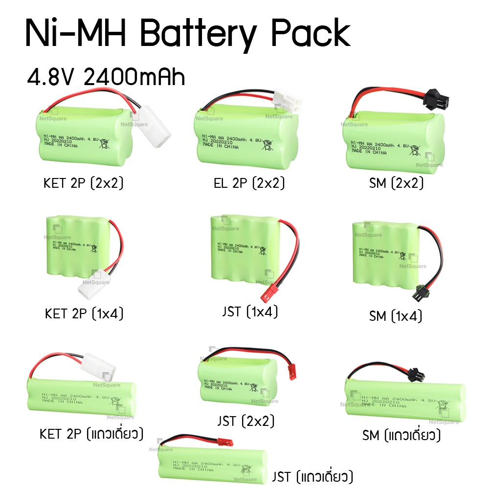 Batteria Carson Racing Pack 4.8V 400mAh NiMH Con Connettore JST, Per Modellismo - Foto 2