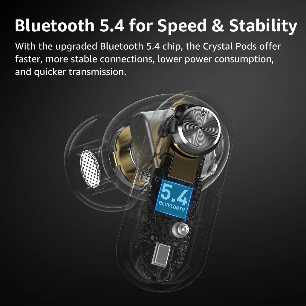 TOZO AeroSound 3 หูฟังบลูทูธ หูฟังไร้สาย หูฟังอินเอีย เบสหนัก Bluetooth 5.4 IPX5 Game Mode