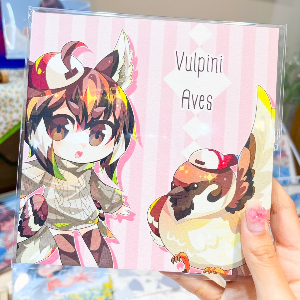 Original ArtBook หนังสือผลงานศิลปะ Vulpini Aves ภาพวาดนก 8 ตัวที่พบได้ ...