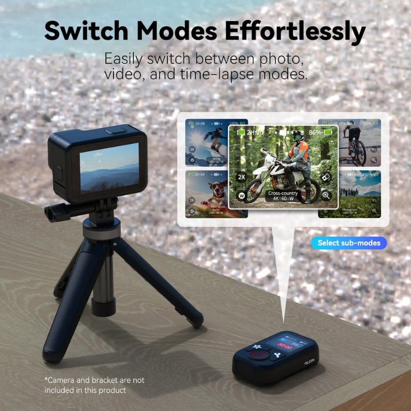 Telesin T13 Remote Controller Gopro 13/12/11/10/9/8/Max รีโมทพร้อมสาย ...