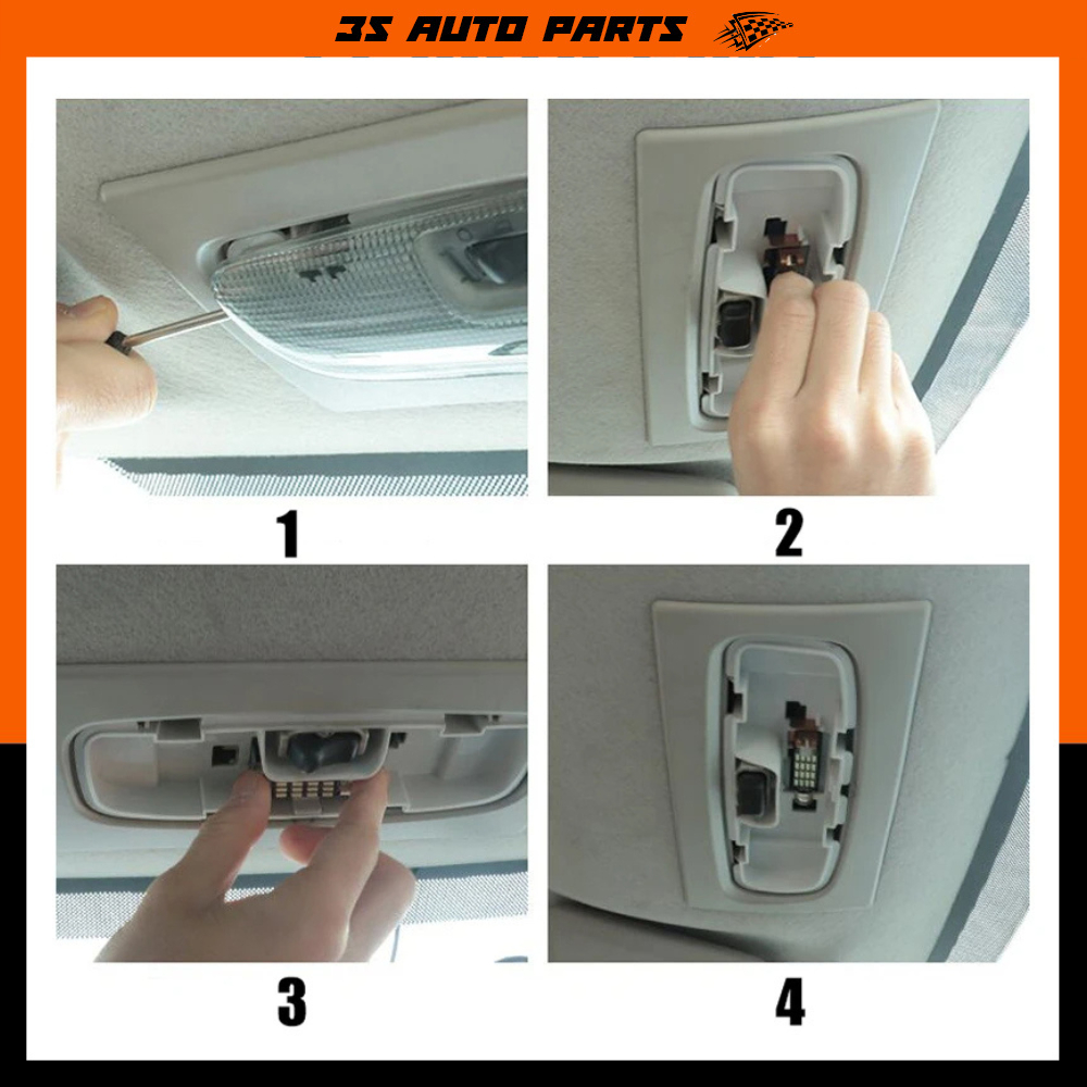 หลอดไฟส่องแผนที่ ไฟเพดานด้านหน้า ฮอนด้า ซิตี้ หลอดไฟ LED ภายในรถ Honda ...