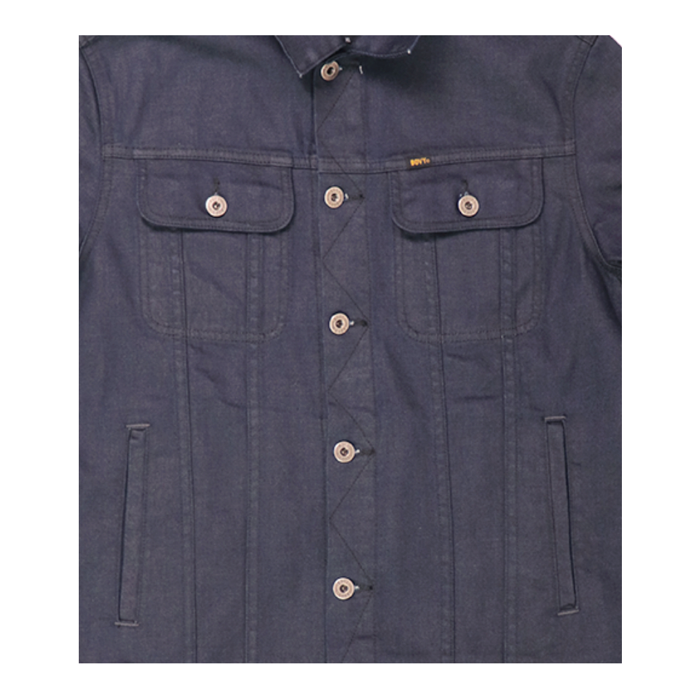 BOVY JACKET NAVY เสื้อแจ็คเก็ตสีกรมเงา กระดุมโลหะคัตติ้ง -BJ9218 ...