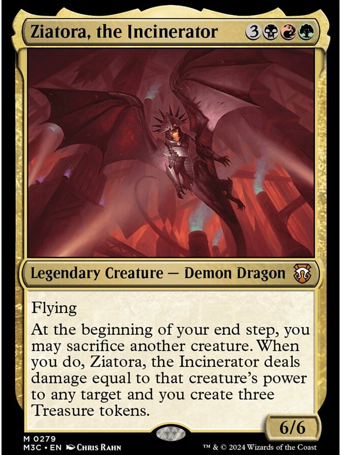 Ziatora, the Incinerator M3C Modern Horizons 3 Commander การ์ด Magic ...