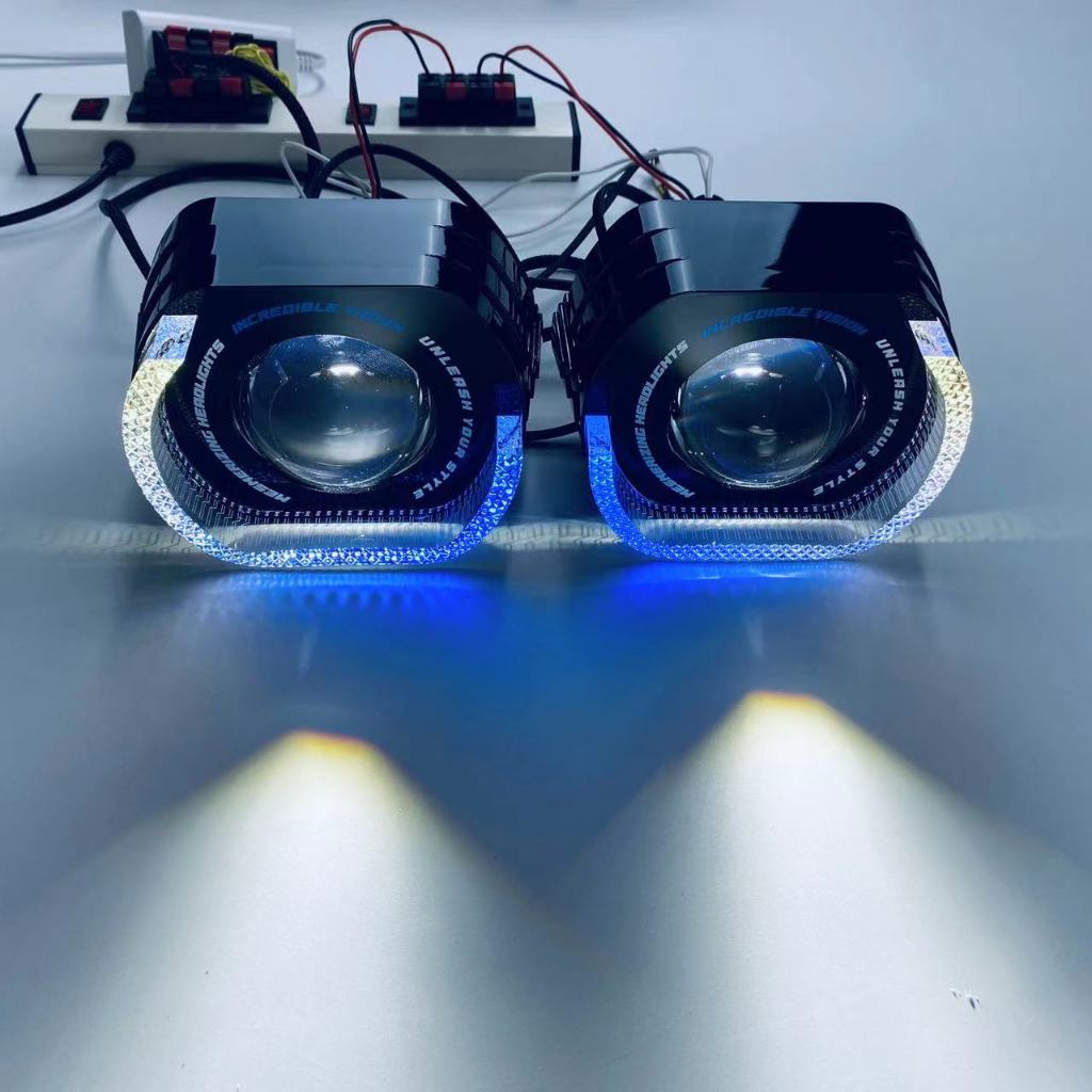 โปรเจ็กเตอร์ Bi LED 3 นิ้ว EasyFit HD เลนส์ 5D RGB แบบ L | Shopee Thailand