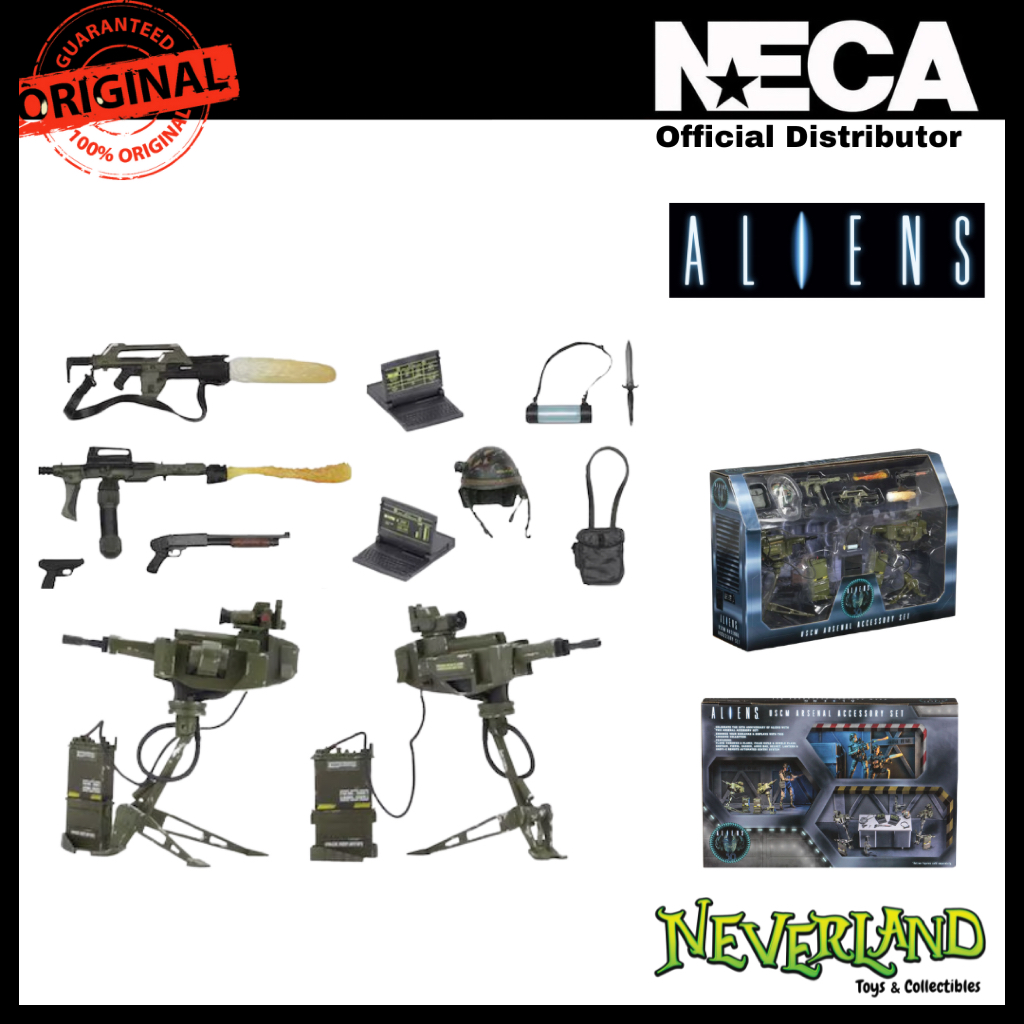 NECA) Aliens Uscm Arsenal Weapons Accessory Pack | Shopee