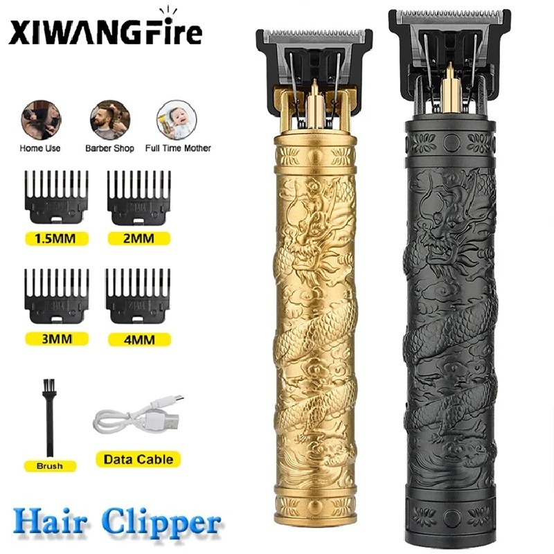 Xiwangfire T9 เครื่องตัดผมไฟฟ้าดิจิทัล ไร้สาย จอแสดงผลดิจิทัล สําหรับผู้ชาย