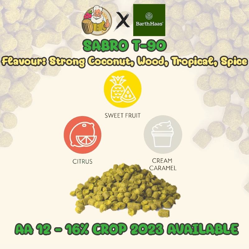 ซาบโบร ฮอปส์ Sabro Hops PELLET HOPS (T90) Crop Year 2023 hops ทำเบียร์ ...