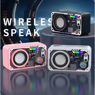 Loa Bluetooth mới màu sắc tươi sáng V8 âm trầm thép kích thước nhỏ, hỗ trợ Series Mecha.