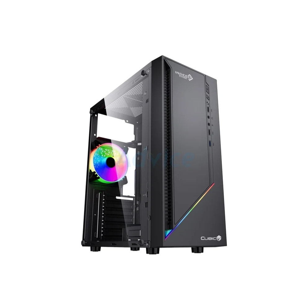 ATX CASE (NP) CUBIC INDEED RGB BLACK | Shopee Thailand