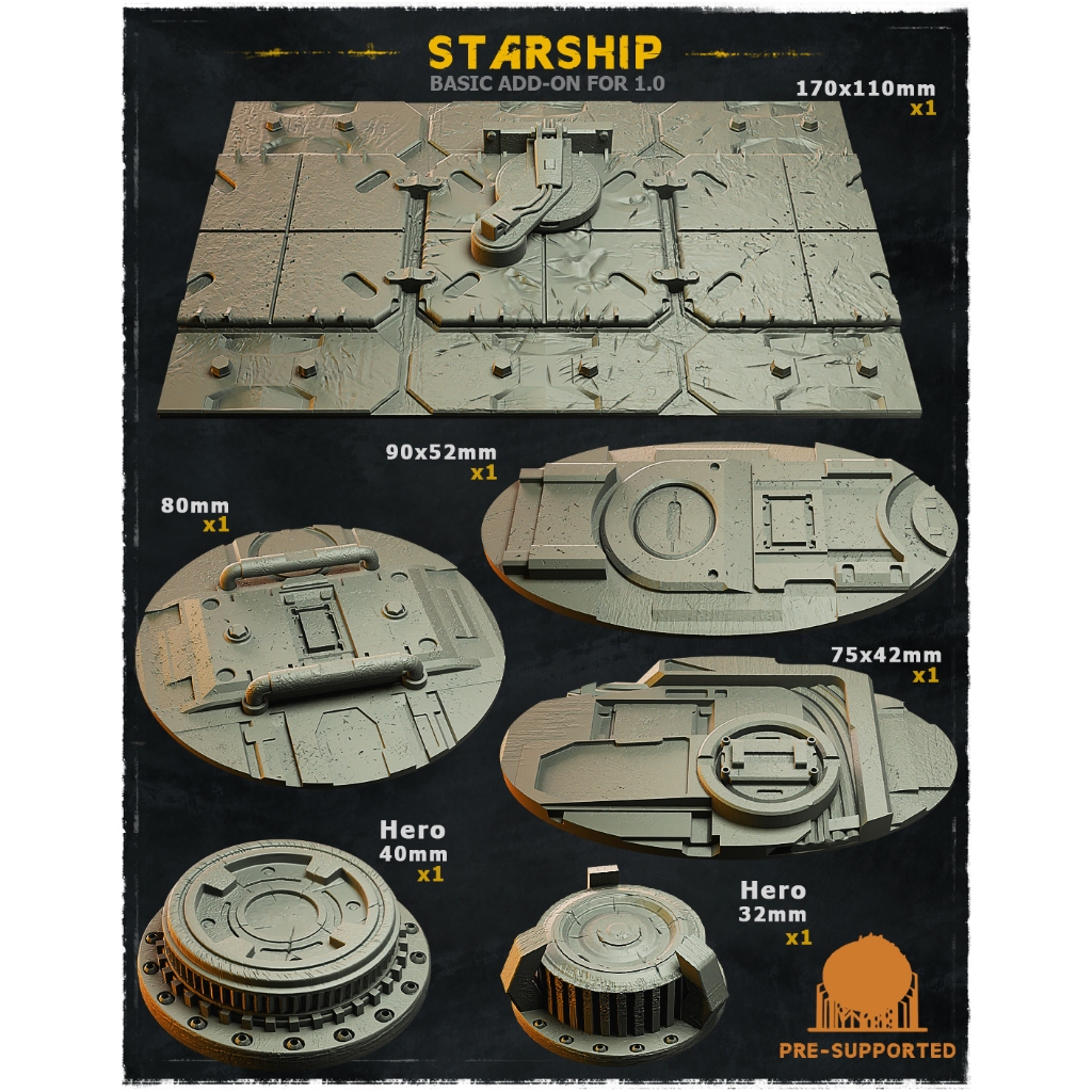 Starship Bases [2.0] จัดส่งได้ใน1-3วัน ฐานโมเดล Wargame base, Warhammer ...