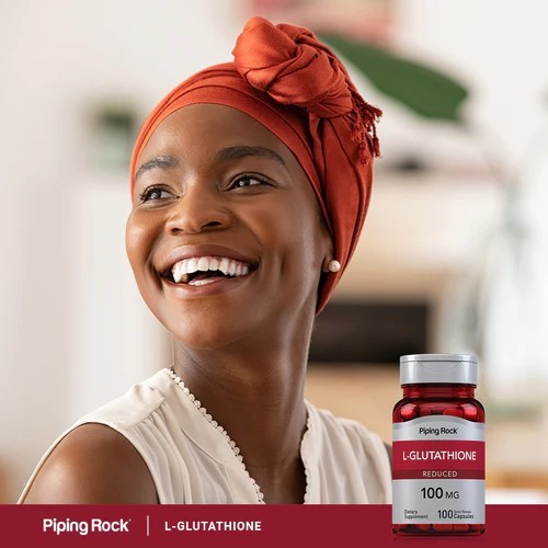 PipingRock L-Glutathione (Reduced) 100 mg. (100Capsules) กลูตาไธโอน
