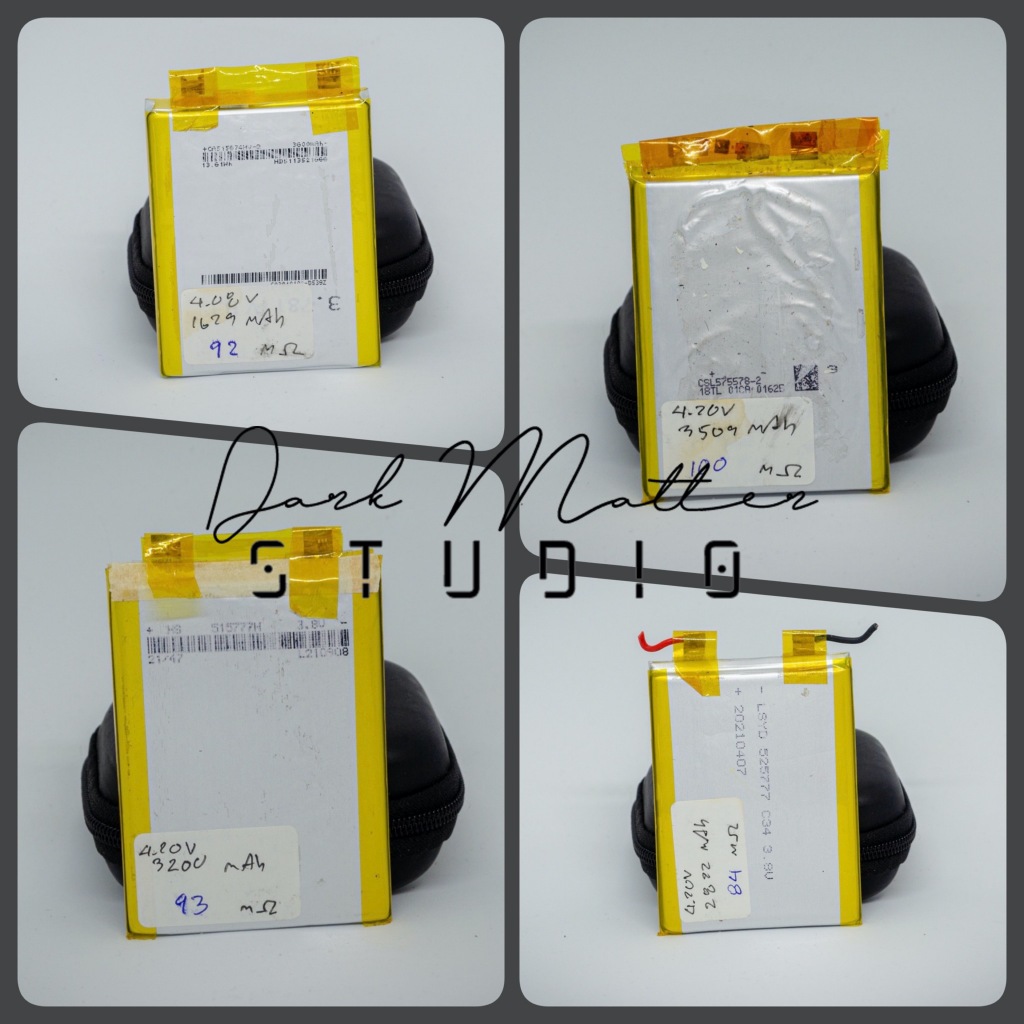 Battery Li-Polymer แบบซองอ่อน (Pouch) มือ 2 Cell แท้เทสวัดค่า V, mAh ...