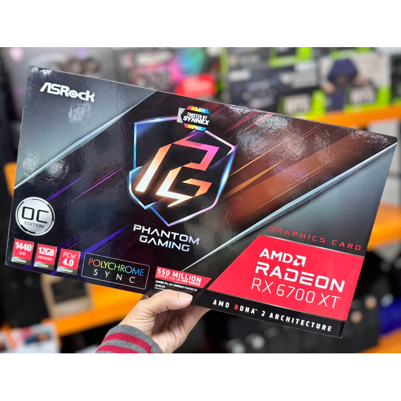 ASROCK AMD RADEON RX6700XT PHANTOM GAMING D 12GB OC - 12GB (ภาพถ่ายจาก ...