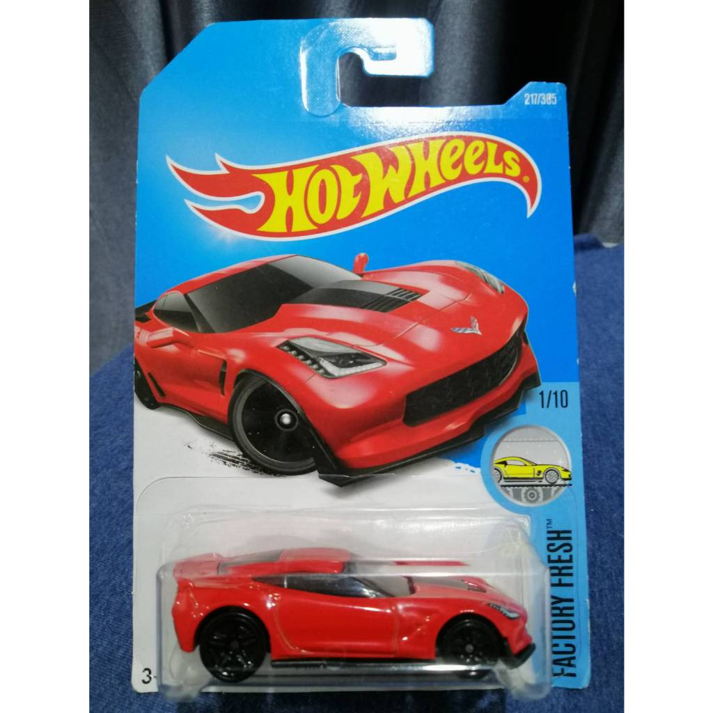 โมเดลรถ Hot Wheels Corvette C7 Z06 Red Factory Fresh 217/365 NEW ของ ...