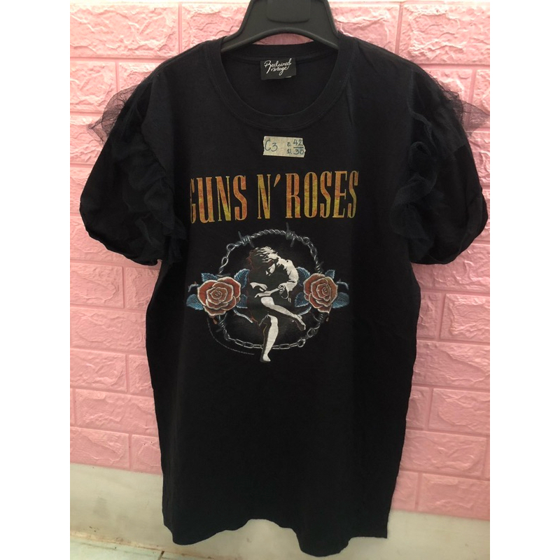 เสื้อมือสองแบรนด์แท้ พิมพ์ลาย Gun N Rose | Shopee Thailand