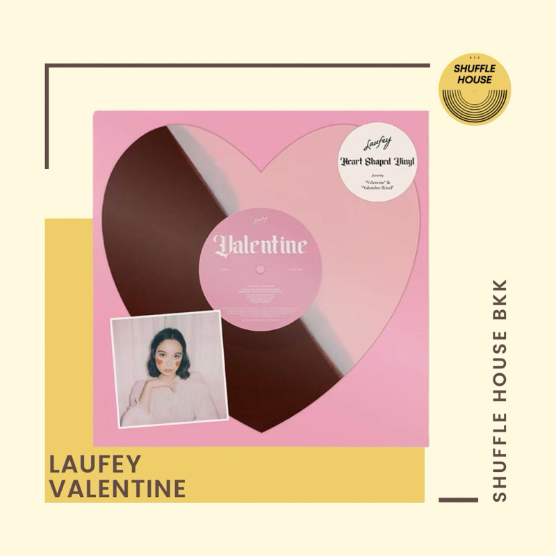 Laufey Valentine Heart Shaped Vinyl แผ่นเสียง/แผ่นไวนิล/แผ่นใหม่ซีล