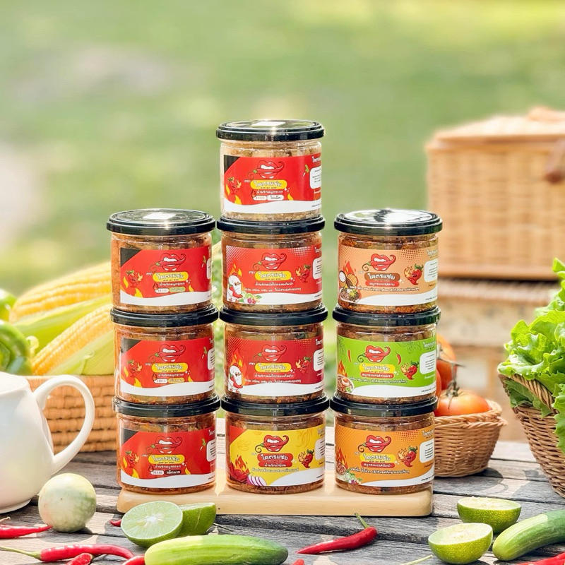 น้ำพริกหมูกระจก หนังไก่กรอบ ไข่มันปู ไข่มันกุ้ง โคตรแซ่บ มีหลากรสให้เลือก ของกิน กากหมู - 3