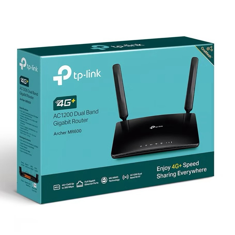 เราเตอร์ใส่ซิม TP link Archer MR600 รองรับ NetSim 4G+2CA GIGABIT AC1200 ...