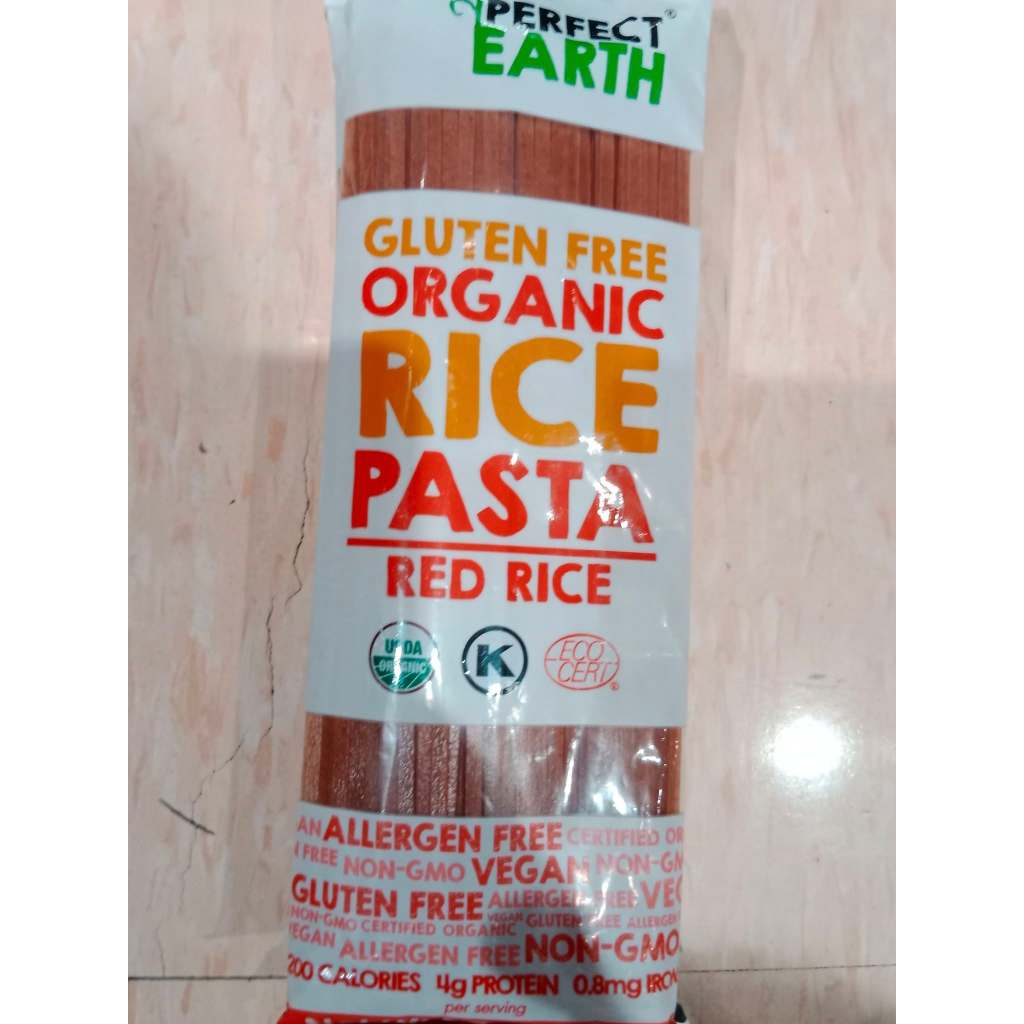 PERFECT EARTH Organic Gluten Free Rice Pasta RED RICE 225g | Shopee ...