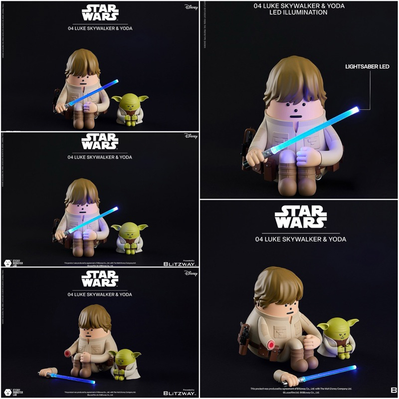 สตาร์ วอร์ส SML STAR WARS 04 Luke Skywalker and Yoda by Blitzway x
