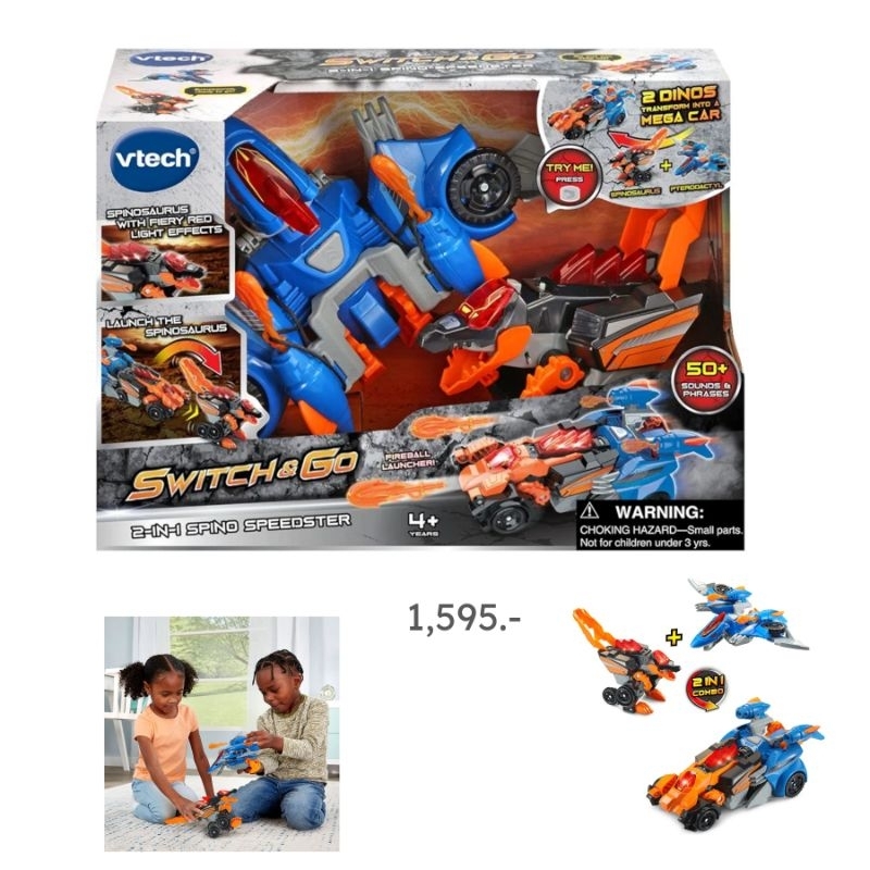 VTech Switch and Go 2-in-1 Spino Speedster | Shopee Thailand