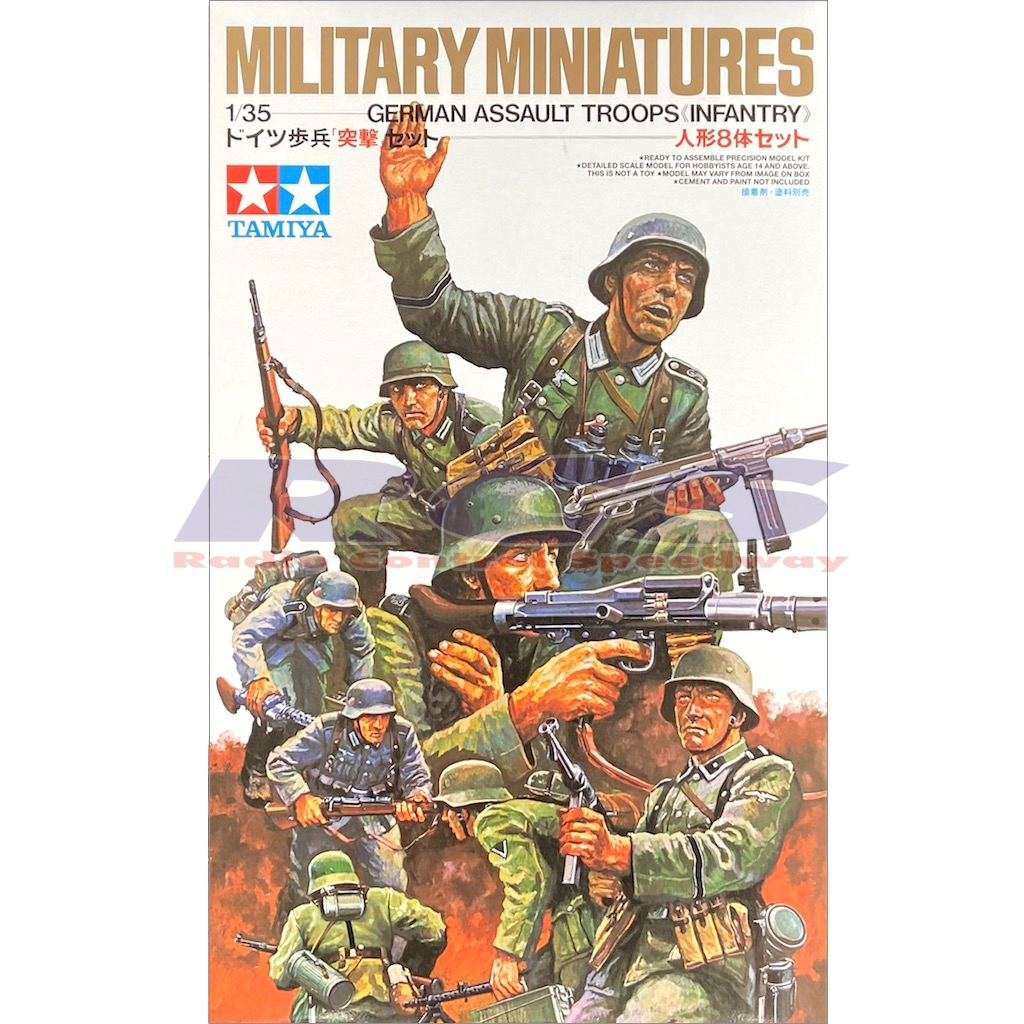 Tamiya 35030 Modellismo Plastico - Truppe D'Assalto Tedesche (Stormtroopers) Scala 1:35 - Kit Figure Militari